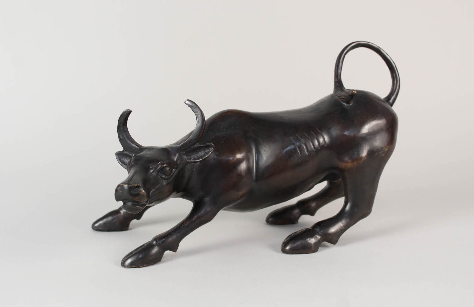 A bronze of an ox,