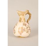 A Royal Worcester blush ivory floral jug, No.