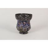 A Middle Eastern enamelled beaker,