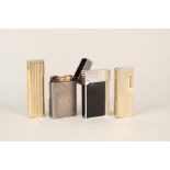 Four various cigarette lighters