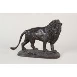 A 19th Century bronze lion,