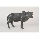 A Chinese bronze buffalo,