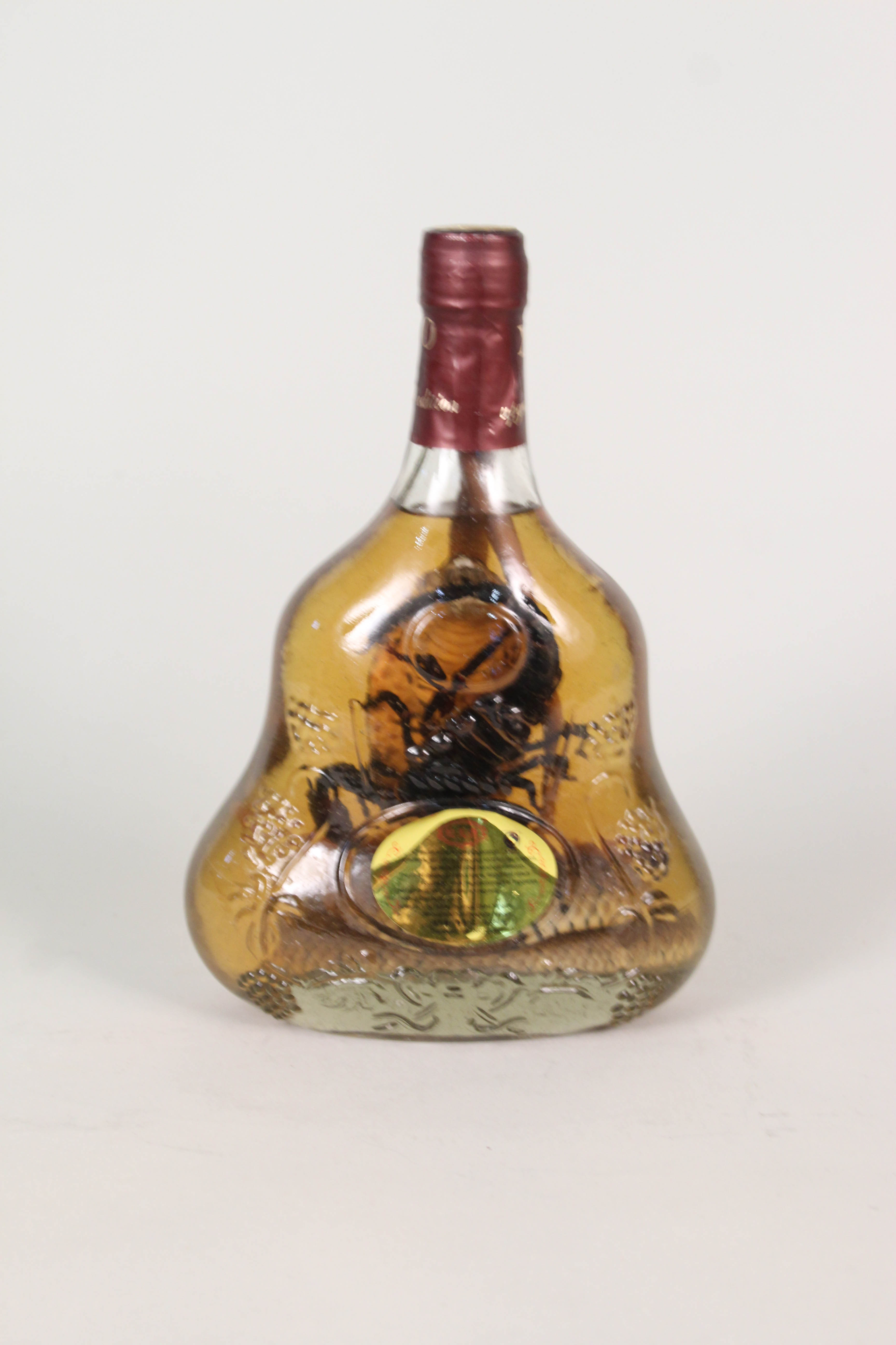 A bottle of scorpion and cobra wine (not for consumption)