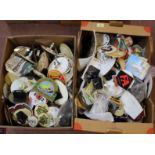 A large quantity of beer pump clips (two boxes)