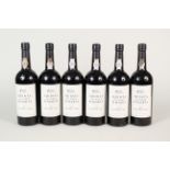 Six bottles of Quinta Do Vale D'Maria 1997 vintage port in wood case