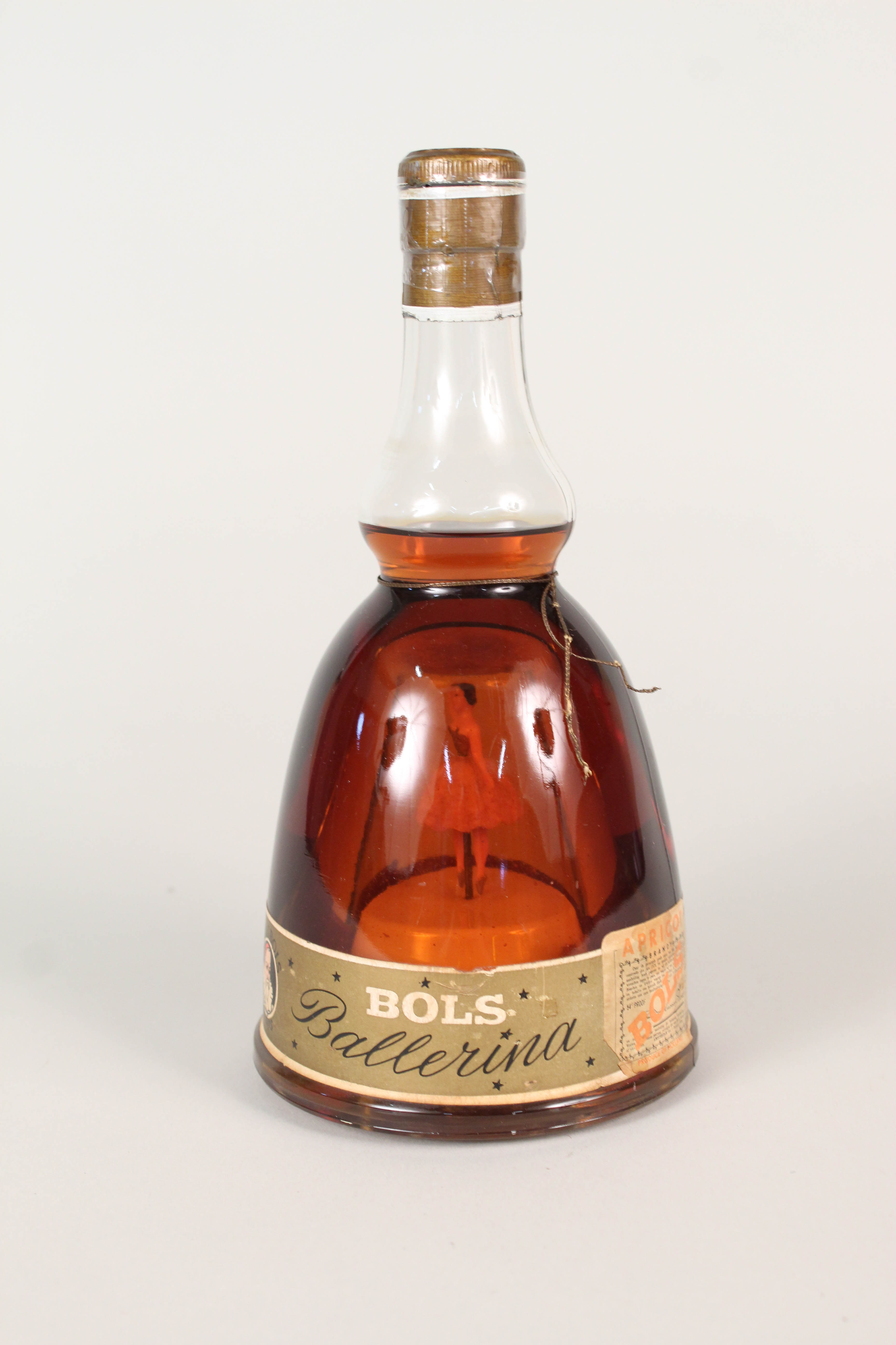 A 1950's Bols musical dancing ballerina, apricot brandy,