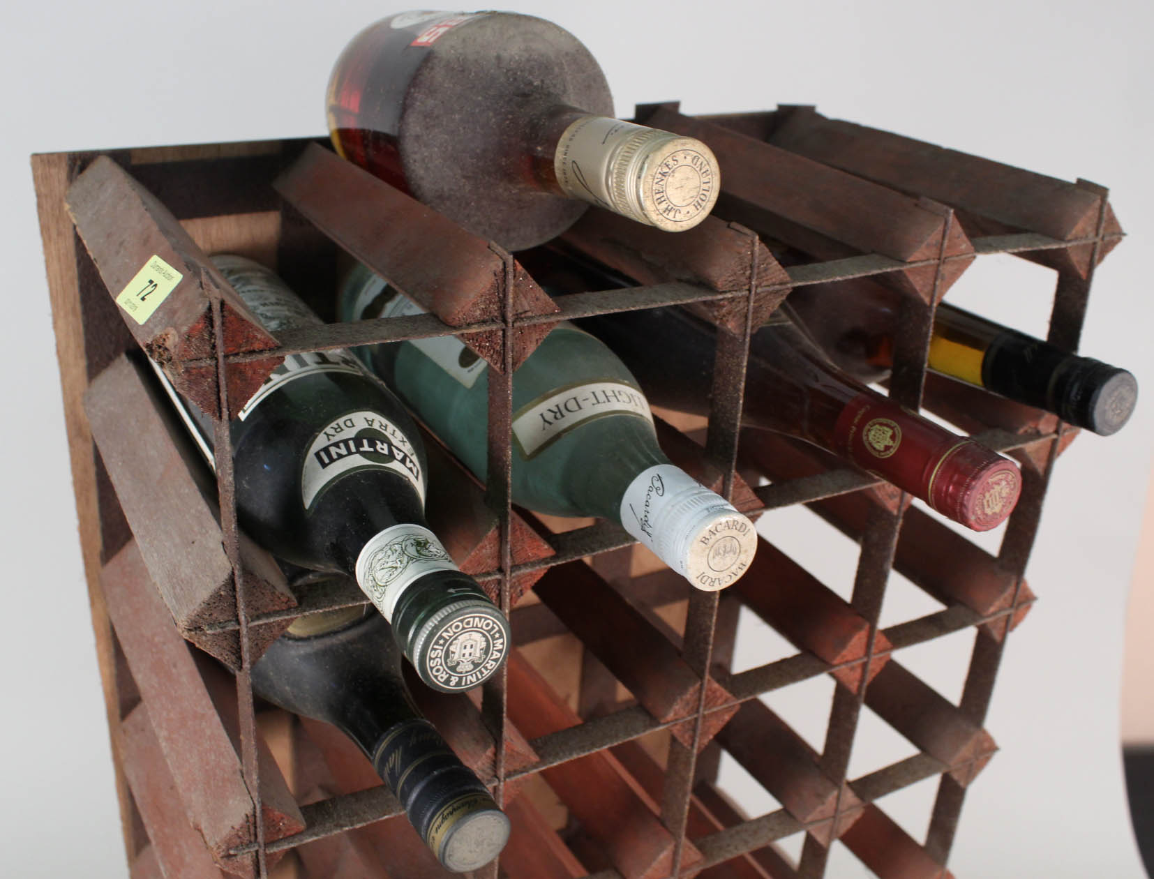 Six bottles, Henikes apricot brandy, Prince Hubert De Polignac cognac, dry Martini, Bacardi, - Image 2 of 2