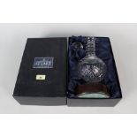 A boxed Stuart crystal cut glass decanter