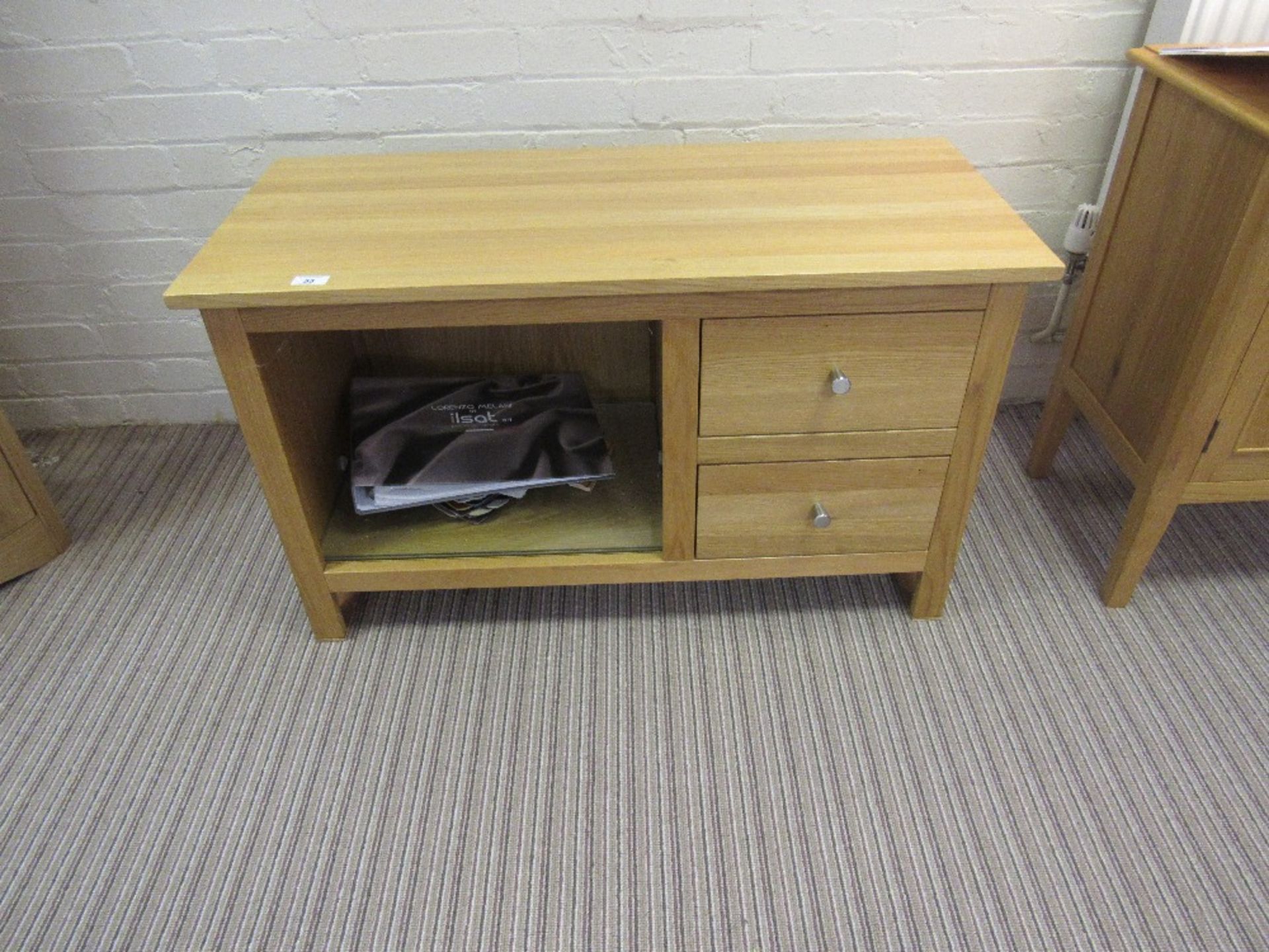 Corndel light oak finish TV cabinet, 1273,