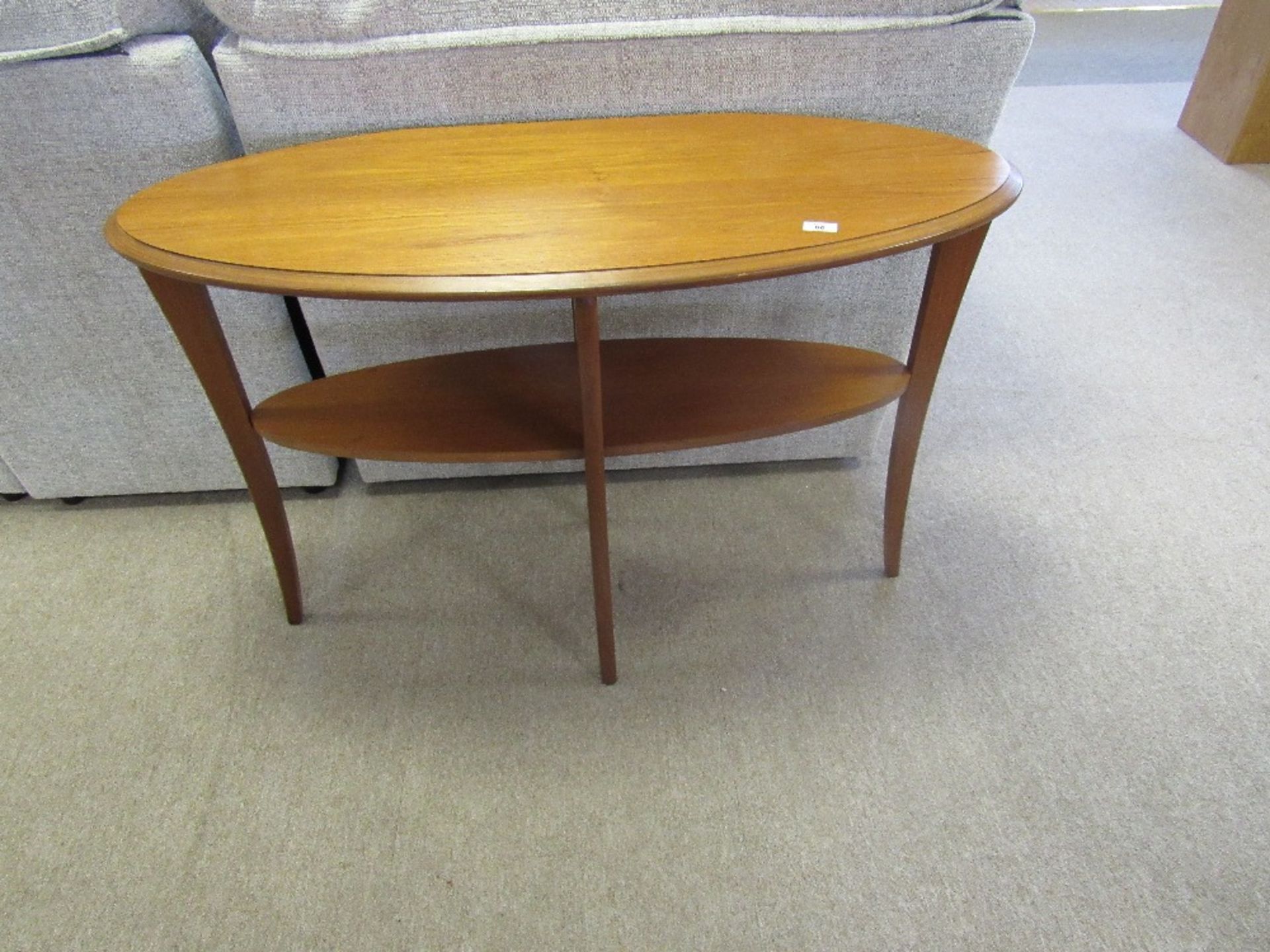 Sutcliffe Elipse console table, teak finish, 951,