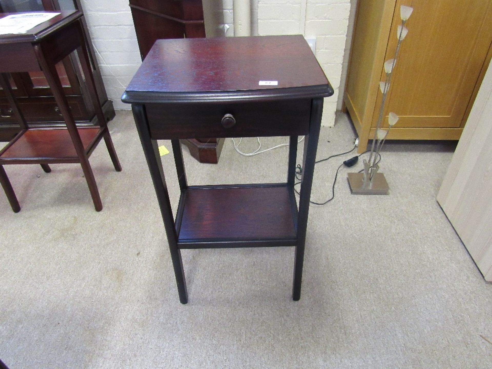 Sutcliffe tall side table, dark mahogany finish, 3916P,