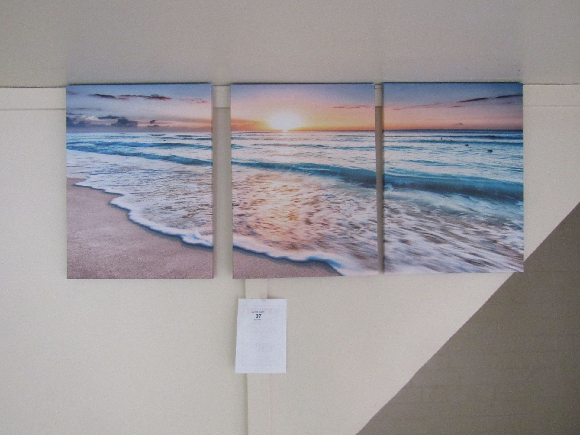 3 piece canvas picture - sunset, RRP 29.