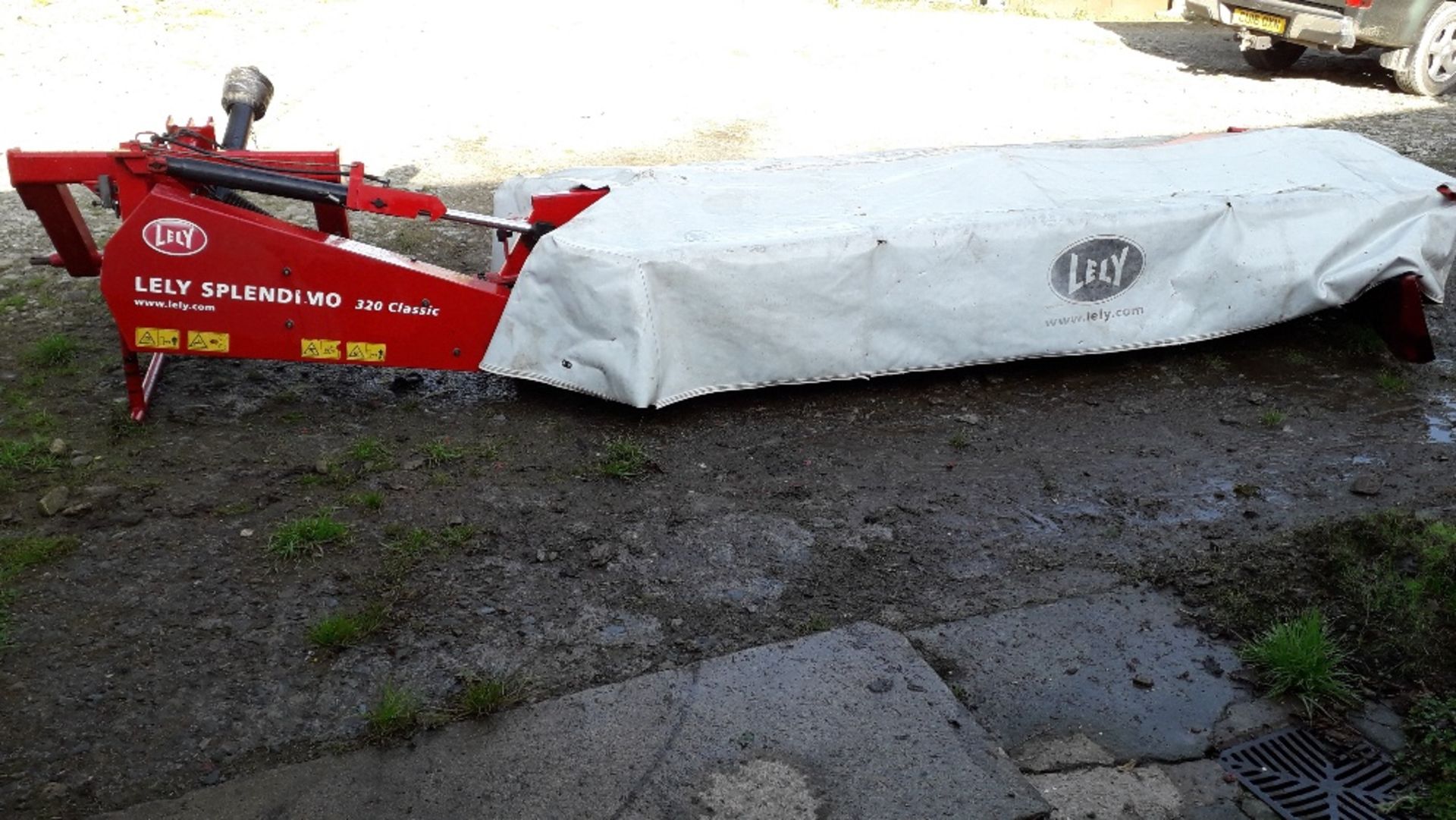 Lely 320 Classic mower. Straight 10' mower in good working order. Serviced and ready for work.