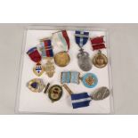 Various Masonic badges (two silver)