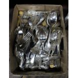 A quantity of silver plated cutlery