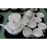 A Wedgwood Signet Gold part tea set