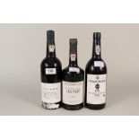 A bottle of Taylors vintage port 1984 plus Warres 1981 late bottled vintage and Ferreira 1980 late