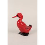 A Royal Doulton Flambe duck,