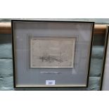 Sir Alfred Munnings etching of horse a cart,