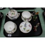 A 19th Century continental porcelain part breakfast set,