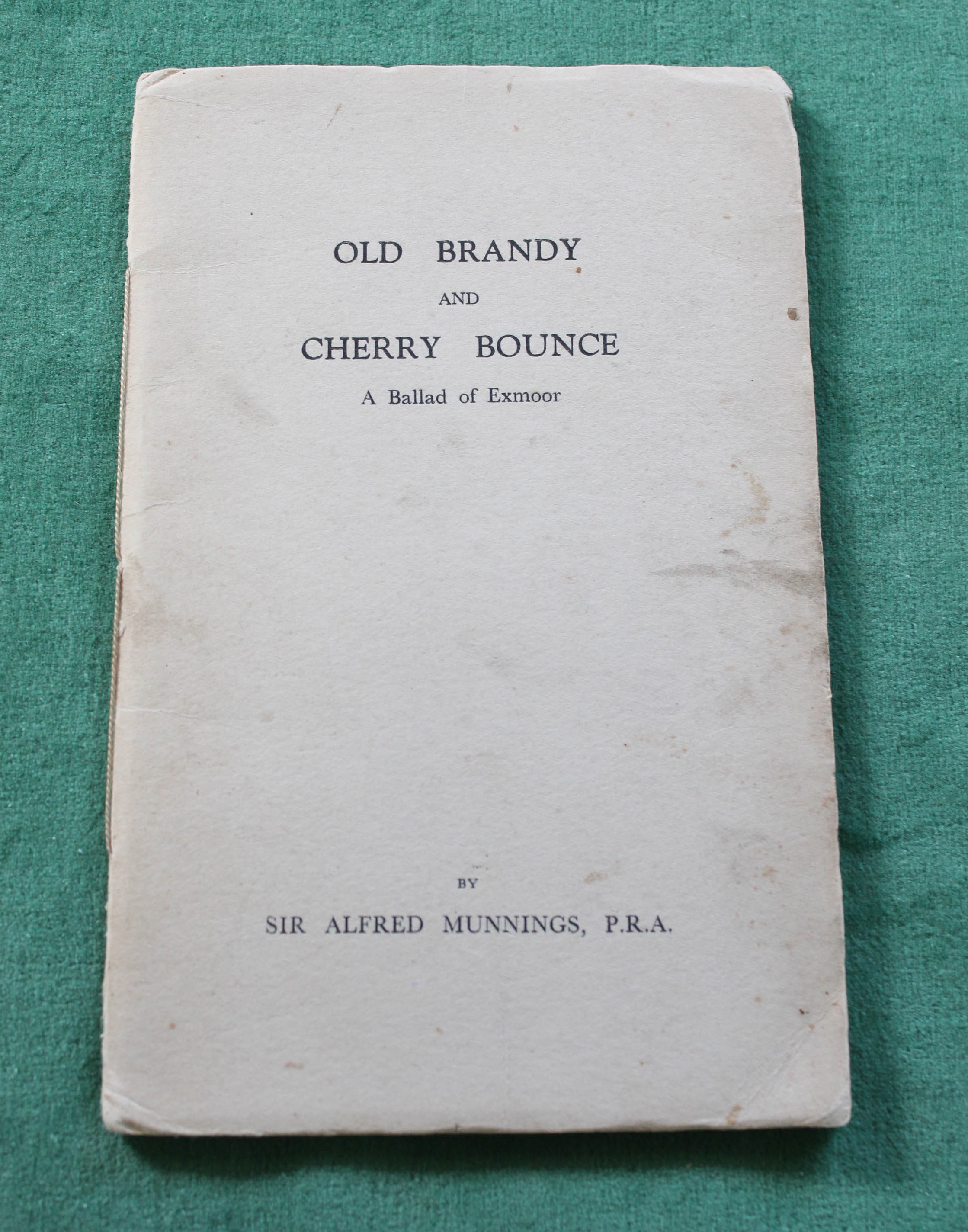 'Old Brandy and Cherry Bounce' by Sir Alfred Munnings P.R.A.