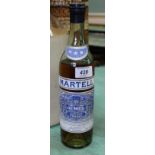 A bottle of Martel very old pale cognac