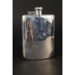 A jumbo silver hip flask by James Dixon & Son, hallmarked Sheffield 1929,