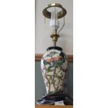 A Moorcroft floral table lamp