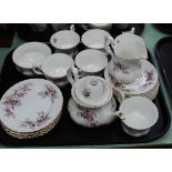 Royal Albert Lavender Rose part tea set