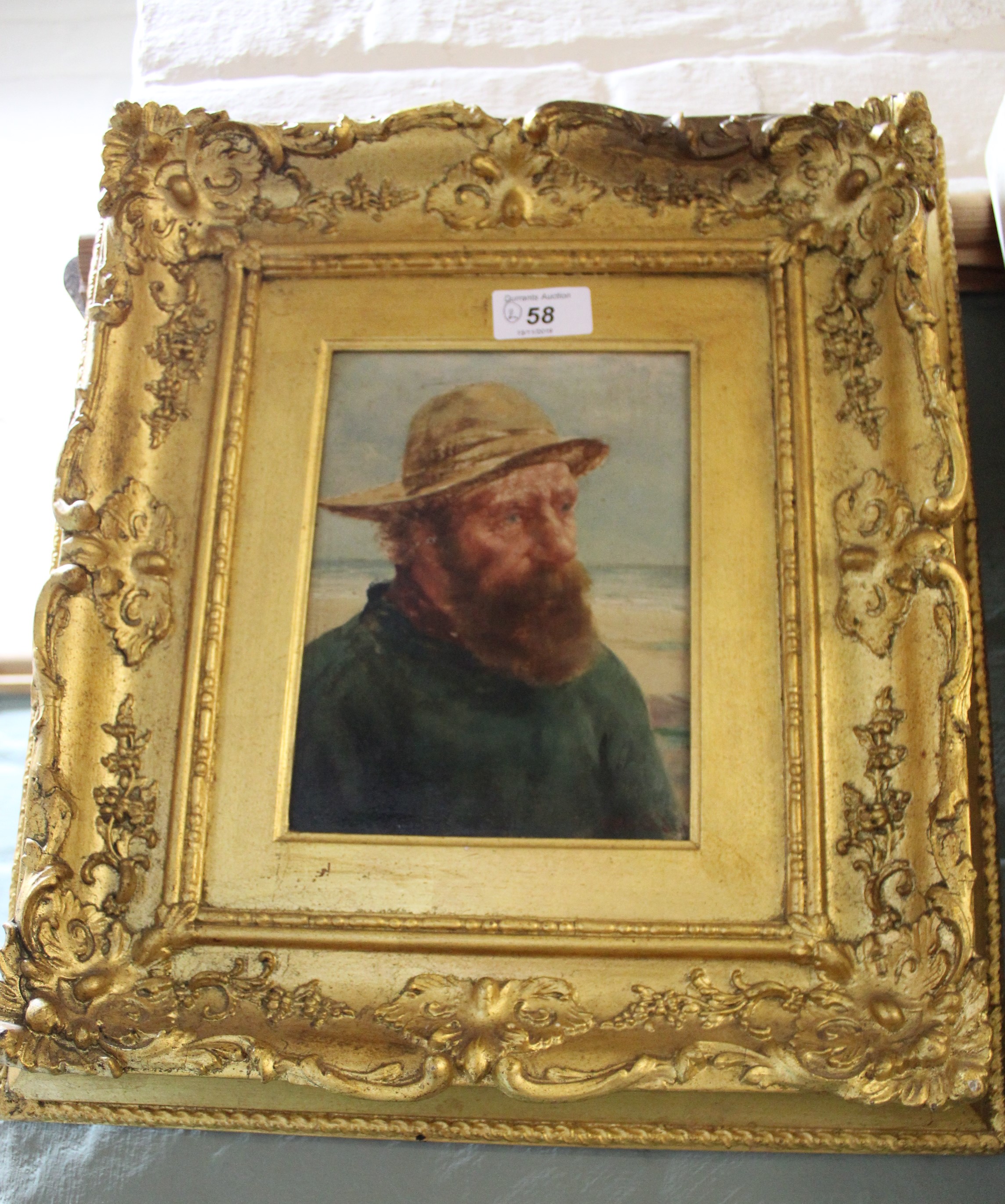 D W Haddon pair of oils on board of Cornish figures,