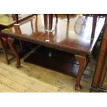 A late Victorian mahogany extending dining table,