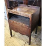 A George III mahogany night stand