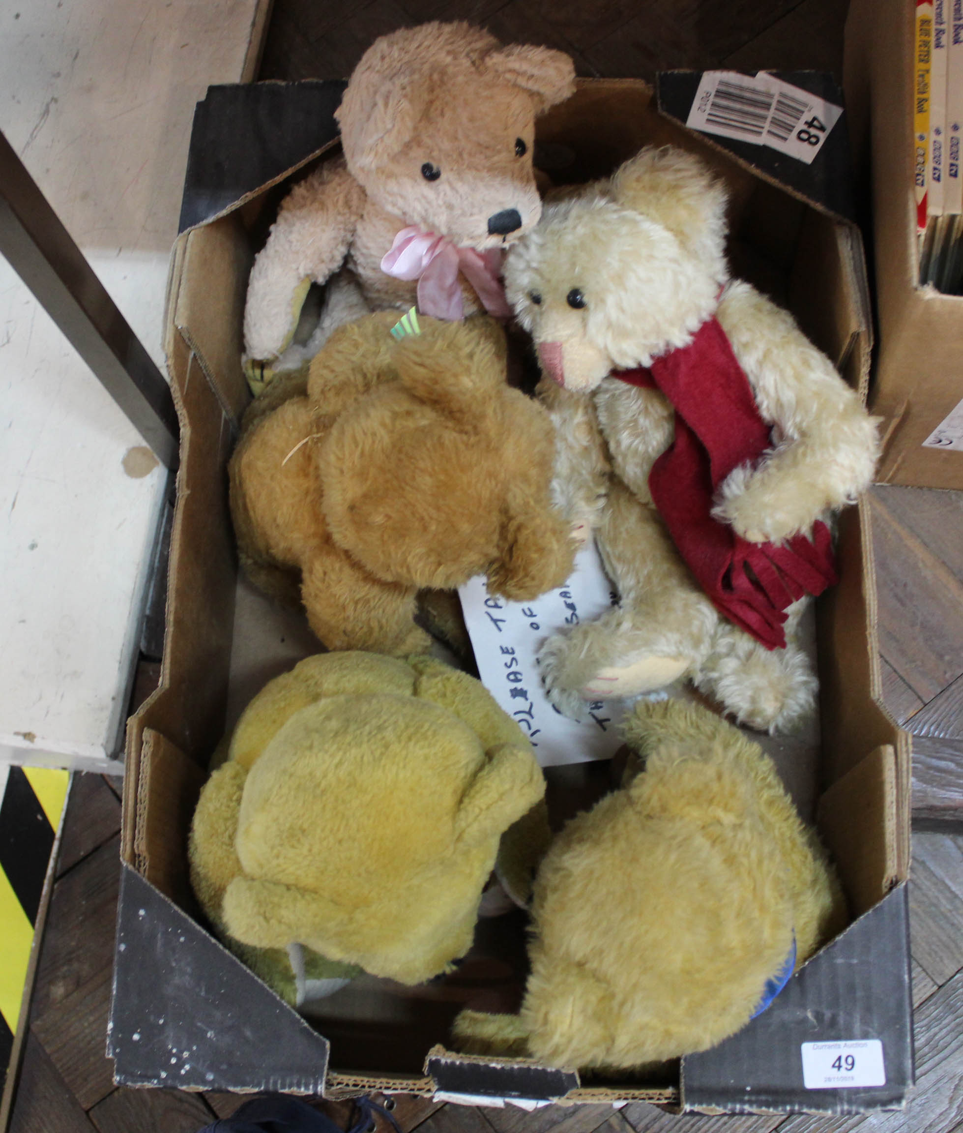 Five various Teddy bears
