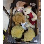 Five various Teddy bears