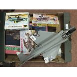 Various boxed and unboxed model kits, Airfix,