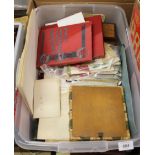 A collection of stamps in albums, packets and loose including a display of postage, insurance,