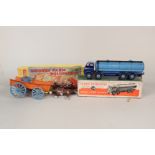 Boxed Dinky 504 Foden tanker plus Crescent Toys horse and cart