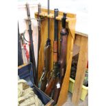 A bespoke gun rack (four guns)