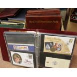 Three albums of Royal Mail presentation packs,