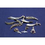 A collection of various Kukri etc,