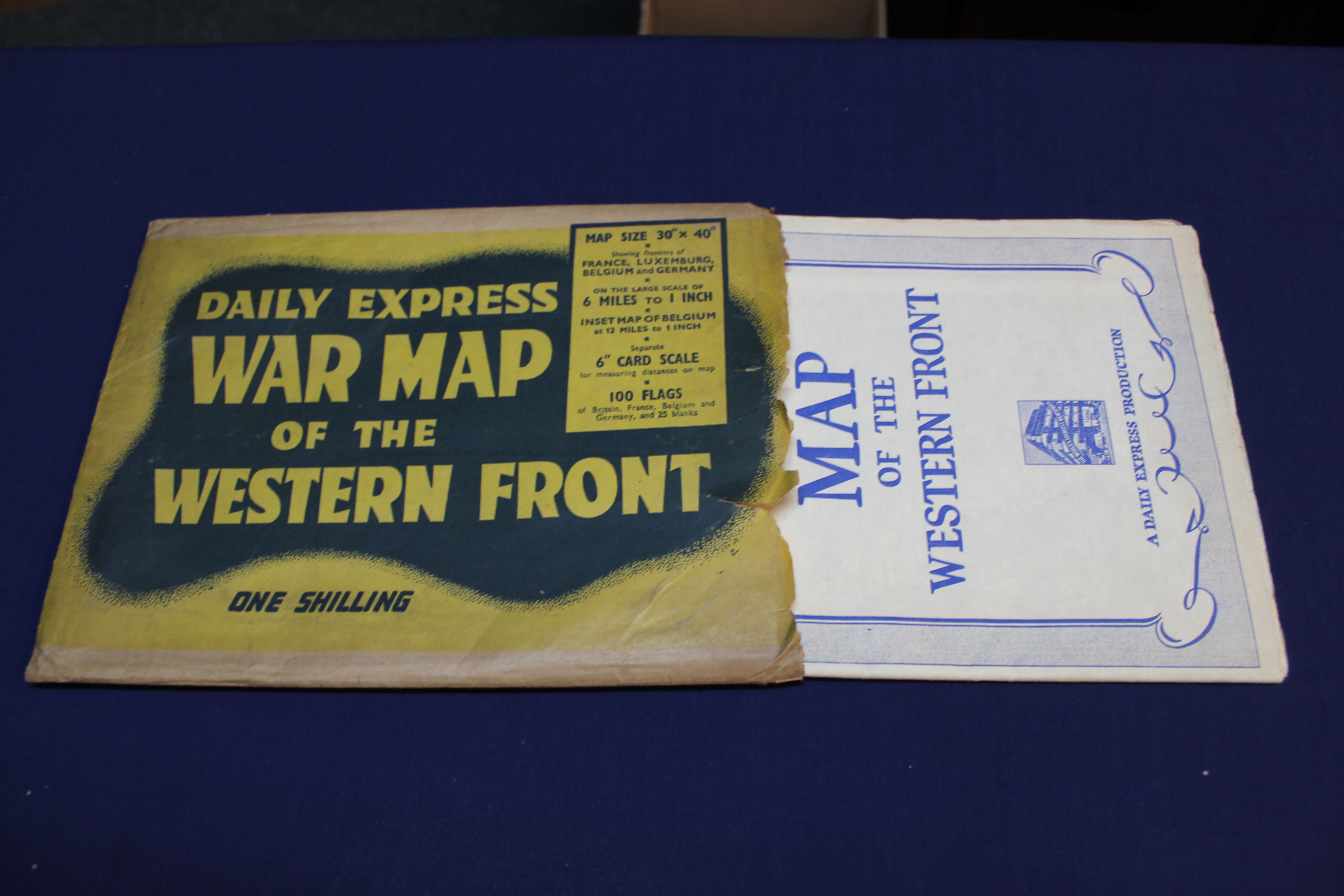 A Daily Express 'War Map of the Western Front',