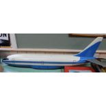 A fibreglass Boeing 737 fuselage,