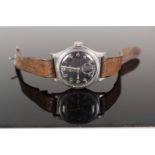 A WWII era military wristwatch by Record, case marked W.W.W.