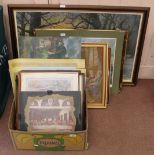 Various oleographs and prints plus a picture on stone,