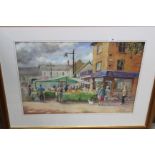 John Patchett pastel 'Beccles Market',