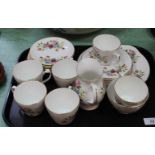 A Royal Grafton floral part tea set