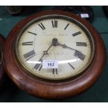 A 19th Century mahogany postmans alarm clock by Theodor & Wehrle,