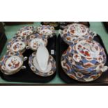 A Spode 'Shima' part dinner and soup set (two trays)