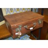 Small Leather Fitted Suitcase