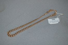 9ct Gold Albert Watch Chain - approx 47.3g